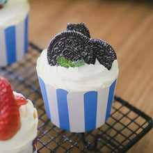 Load image into Gallery viewer, K1 Stripes Hard Paper Muffin Liner 50 Pieces Medium | Random Color 2