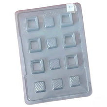 Load image into Gallery viewer, P3 Square Liquid Centered PVC Chocolate Mould