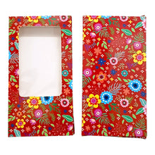 Load image into Gallery viewer, M38 Red Floral Large Chocolate Bar Box