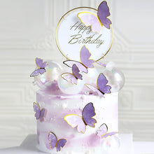 Load image into Gallery viewer, A78 Purple Butterfly with Sticks 10 Pieces Set 2