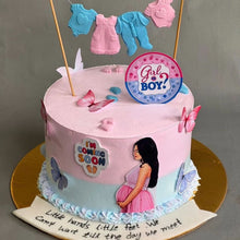 Load image into Gallery viewer, A214 Baby Shower Cake Toppers | Paper Theme Toppers Set 3
