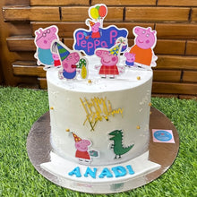 Load image into Gallery viewer, A220 Peppa Pig Cake Toppers | Cartoon Paper Theme Toppers Set 2
