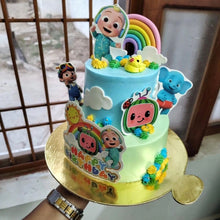 Load image into Gallery viewer, A223 Coco Melon Cake Toppers | Cartoon Paper Theme Toppers Set 2
