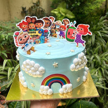 Load image into Gallery viewer, A223 Coco Melon Cake Toppers | Cartoon Paper Theme Toppers Set 3
