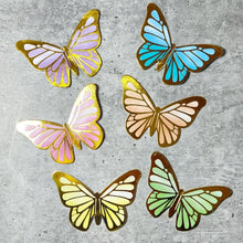 Load image into Gallery viewer, A5 Embossed Multi Color Paper Butterfly 10 Pieces Pack 2
