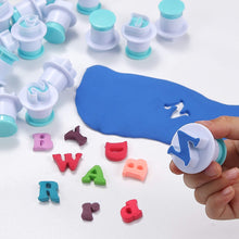 Load image into Gallery viewer, Alphabets Upper Case 26 Pieces Plunger Set 2
