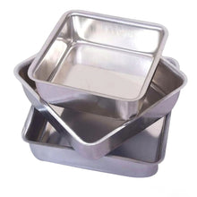 Load image into Gallery viewer, Aluminium Square Cake Tins | 2 Inches Height
