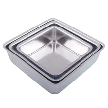 Load image into Gallery viewer, Aluminium Square Cake Tins | 2 Inches Height 2
