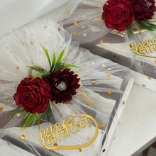 Load image into Gallery viewer, D500 Happy Rakhi Golden Acrylic Cutout Topper 2
