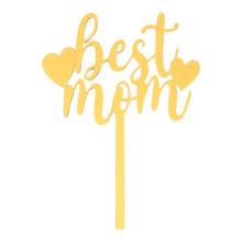Load image into Gallery viewer, D703 Best Mom Acrylic Cake Topper
