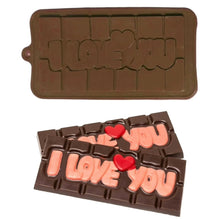 Load image into Gallery viewer, S608 I Love You Bar Silicone Chocolate Mould

