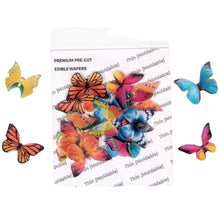 Load image into Gallery viewer, G25 Mini Butterfly Edible Pre Cut Wafer Tags
