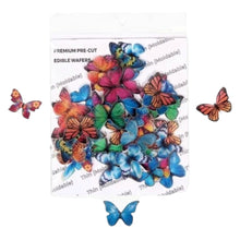 Load image into Gallery viewer, G25 Mini Butterfly Edible Pre Cut Wafer Tags 2
