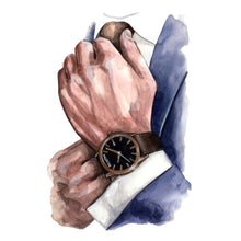 Load image into Gallery viewer, G66 Gentle Man Hand Edible Pre Cut Wafer Topper
