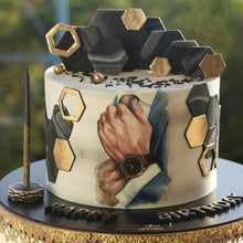 Load image into Gallery viewer, G66 Gentle Man Hand Edible Pre Cut Wafer Topper 3
