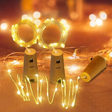 Load image into Gallery viewer, Golden Fairy Cork Light 3
