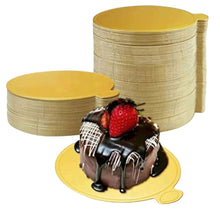 Load image into Gallery viewer, Golden Round | Square Cake Base 5 Inches
