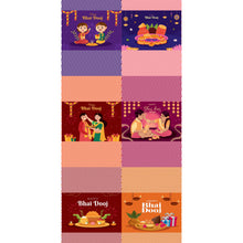 Load image into Gallery viewer, Happy Bhaidooj Chocolate Bar Sticker Sheet
