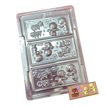 Load image into Gallery viewer, P501 Happy Rakhi Medium Bar PVC Plastic Chocolate Mould | 45 g
