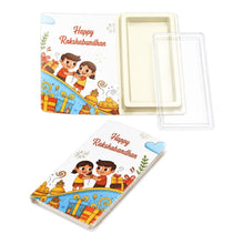 Load image into Gallery viewer, M534 Happy Rakhi White Medium Chocolate Bar Book
