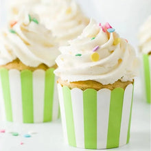 Load image into Gallery viewer, K7 Stripes Hard Paper Muffin Liner 50 Pieces Large | Random Color 3
