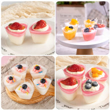 Load image into Gallery viewer, L1 Mini Triangular Transparent Acrylic Mousse | Dessert | Pudding Cup 50 Ml 2
