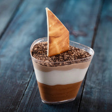 Load image into Gallery viewer, L1 Mini Triangular Transparent Acrylic Mousse | Dessert | Pudding Cup 50 Ml 3
