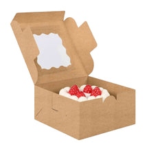 Load image into Gallery viewer, M102 Half Kg Brown Kraft Cake Box | 8*8*5 Inches 3
