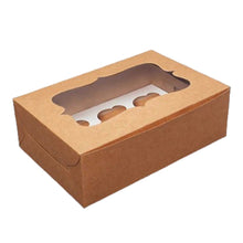 Load image into Gallery viewer, M126 6 Cupcakes Brown Box
