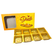 Load image into Gallery viewer, M321 Happy Diwali 8 Cavity Yellow Chocolate Box 3
