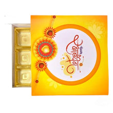 Load image into Gallery viewer, M507 Happy Rakhi 9 Cavity Yellow Chocolate Box 3
