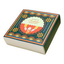 Load image into Gallery viewer, M531 9 Cavity Happy Rakhi Green Chocolate Box
