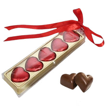 Load image into Gallery viewer, M708 5 Cavity Hearts Chocolate PVC Box
