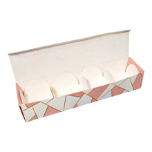 Load image into Gallery viewer, M801 4 Cavity Pink Geometric Chocolate Box 4
