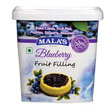 Load image into Gallery viewer, Mala's Blueberry Fruit Filling 1 Kg
