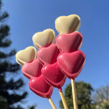 Load image into Gallery viewer, P615 Triple Hearts Lollipop PVC Chocolate Mould 2
