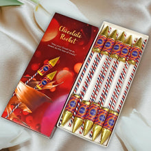 Load image into Gallery viewer, Rocket Stick Diwali Cracker Chocolate Sticker Sheet 2
