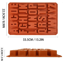 Load image into Gallery viewer, S20 Large Alphabets Silicone Chocolate Mould 2
