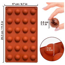 Load image into Gallery viewer, S21 Chocolate Sphere Silicone Chocolate Mould 2
