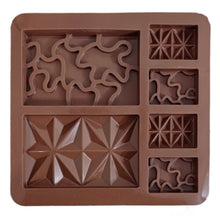 Load image into Gallery viewer, S37 Assorted Designer Bars Silicone Chocolate Mould 2
