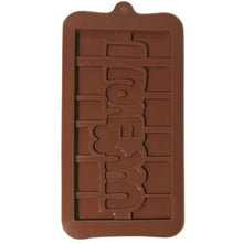 Load image into Gallery viewer, S608 I Love You Bar Silicone Chocolate Mould 2
