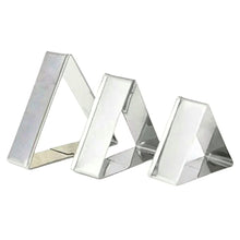 Load image into Gallery viewer, Triangle Shape 3 Piece Cookie Cutter Set
