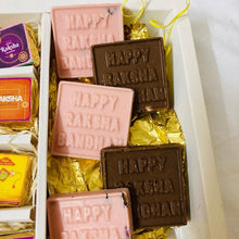 Load image into Gallery viewer, P502 Happy Rakhi Square PVC Plastic Chocolate Mould | 25 g
