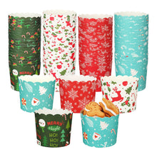 Load image into Gallery viewer, K403 Merry Christmas Hard Paper Muffin Liner 50 Pieces Medium | Random Color &amp; Design
