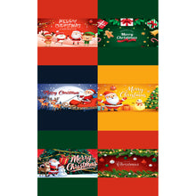 Load image into Gallery viewer, J434A Merry Christmas Medium Chocolate Bar Sticker Sheet
