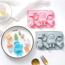 Load image into Gallery viewer, S409 Merry Christmas Holly Jolly Silicone Chocolate Mould | Candles | Soap | Jelly
