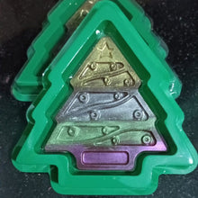 Load image into Gallery viewer, M426 Merry Christmas Tree Green PVC Chocolate Box with Transparent Lid
