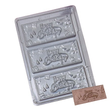 Load image into Gallery viewer, P20 Happy Birthday Medium Chocolate Bar PVC Plastic Chocolate Mould
