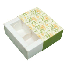 Load image into Gallery viewer, M20 2 Cavity Green Trumpet Bloom Chocolate Box | Candles | Macarons
