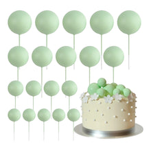 Load image into Gallery viewer, C44 Light Green Pastel Faux Ball 12 Piece Set

